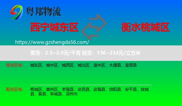 城东区到桃城区物流专线