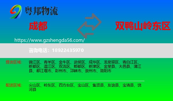 成都到岭东区物流专线