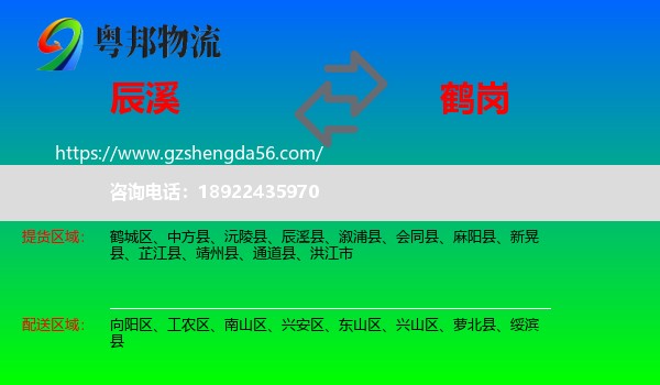 辰溪县到鹤岗物流