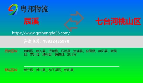 辰溪县到桃山区物流专线