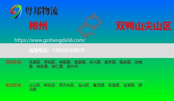 郴州到尖山区物流专线