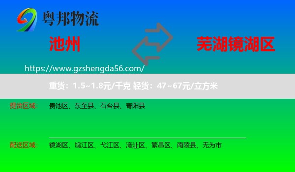 池州到镜湖区物流专线