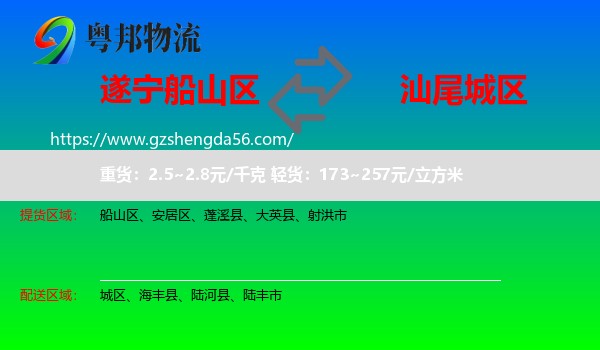 船山区到城区物流专线