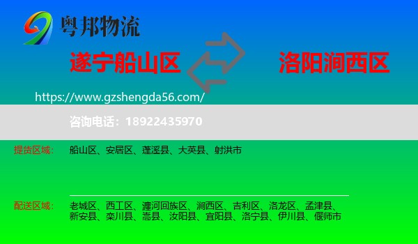 船山区到涧西区物流专线