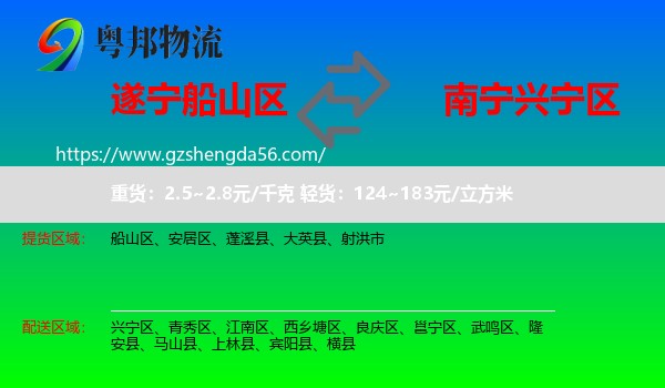 船山区到兴宁区物流专线