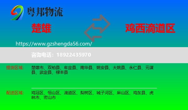 楚雄到滴道区物流专线