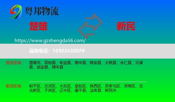 楚雄到新民市物流专线