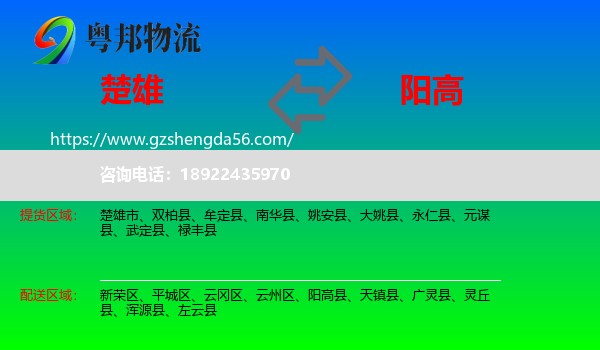 楚雄到阳高县物流专线