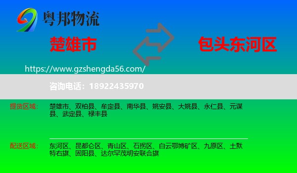 楚雄市到东河区物流专线