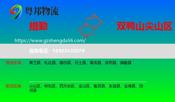 措勤县到尖山区物流专线