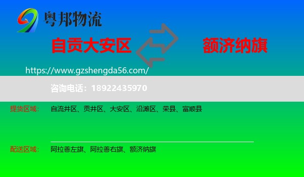 大安区到额济纳旗物流专线