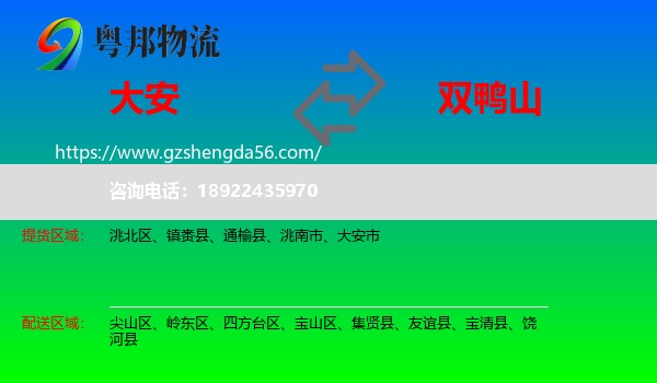 大安市到双鸭山物流专线