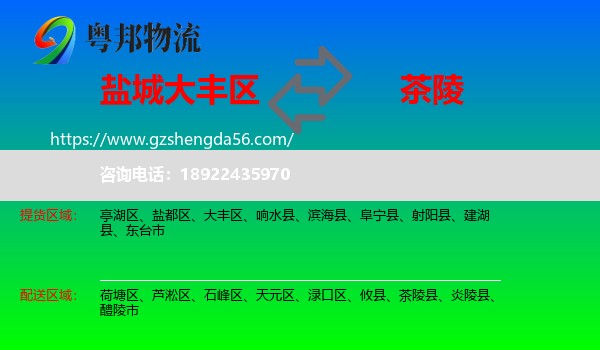 大丰区到茶陵县物流专线