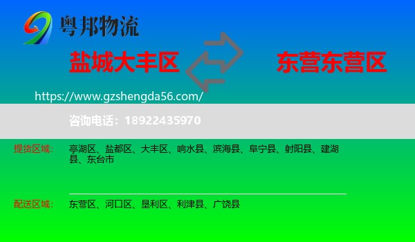 大丰区到东营区物流专线