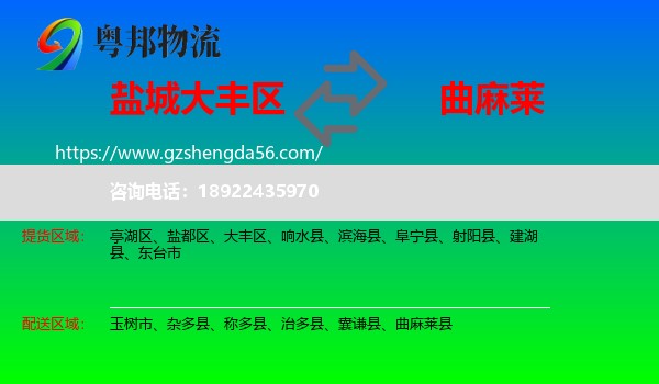 大丰区到曲麻莱县物流专线