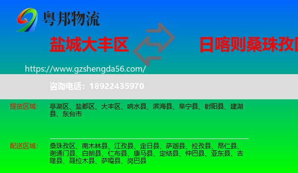 大丰区到桑珠孜区物流专线