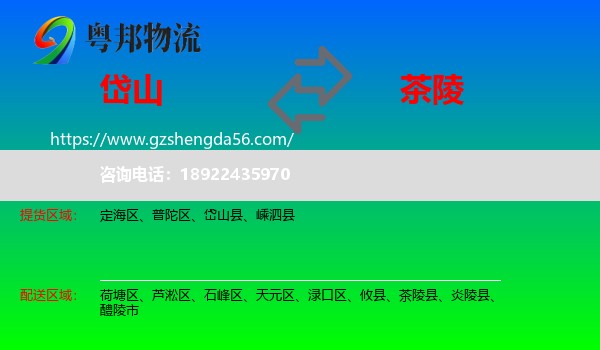 岱山县到茶陵县物流专线