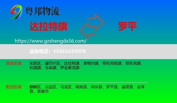 达拉特旗到罗平县物流专线