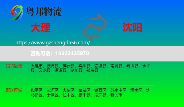 大理到沈阳专线