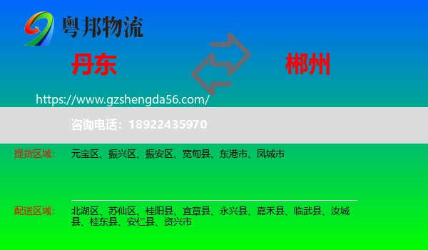 丹东到郴州物流