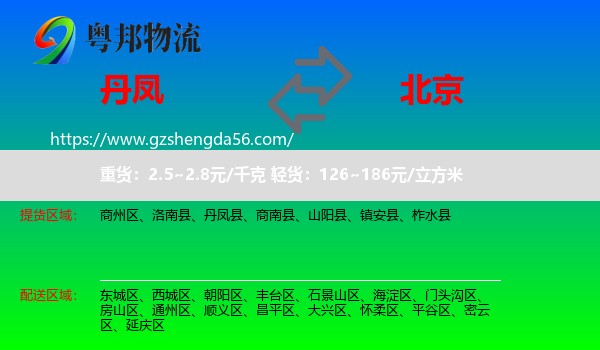 丹凤县到北京专线