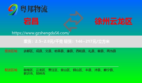 宕昌县到云龙区物流专线