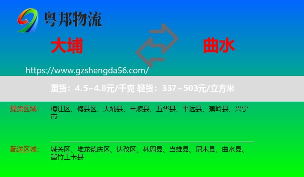 大埔县到曲水县物流专线
