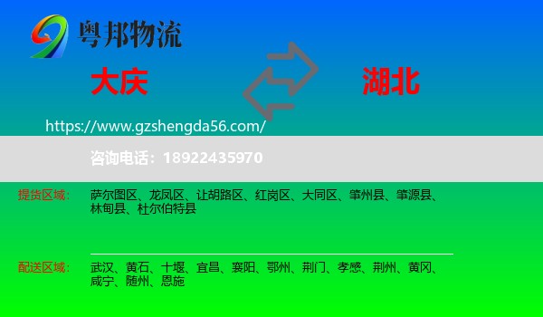 大庆到湖北物流