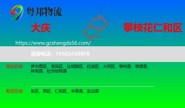 大庆到仁和区物流专线