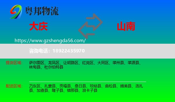 大庆到山南物流