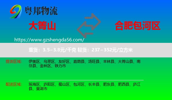 大箐山县到包河区物流专线