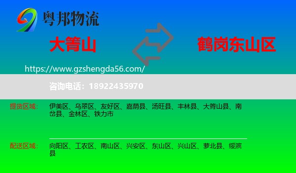 大箐山县到东山区物流专线