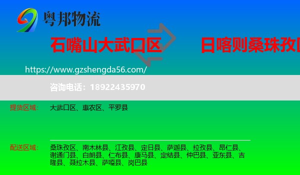 大武口区到桑珠孜区物流专线