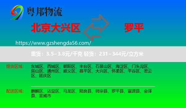 大兴区到罗平县物流专线