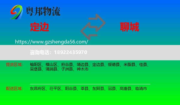 定边县到聊城物流