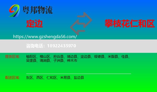 定边县到仁和区物流专线