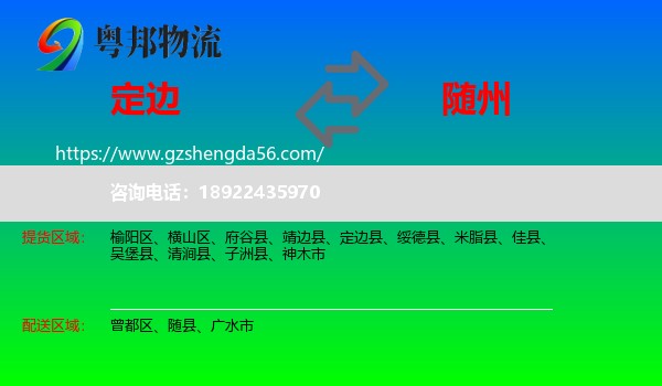 定边县到随州物流