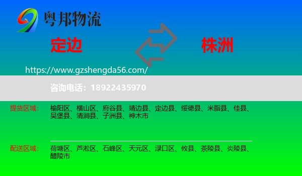 定边县到株洲物流