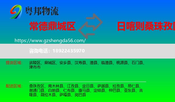 鼎城区到桑珠孜区物流专线