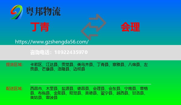 丁青县到会理县物流专线