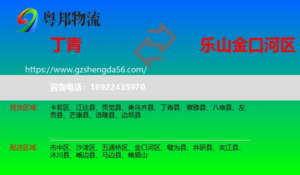 丁青县到金口河区物流专线
