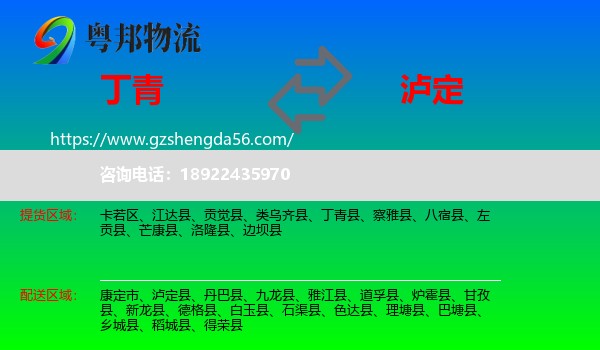 丁青县到泸定县物流专线