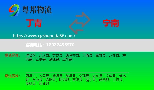 丁青县到宁南县物流专线