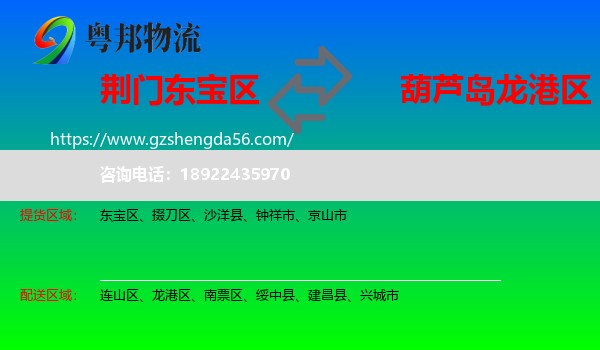 东宝区到龙港区物流专线