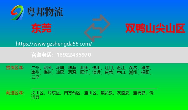 东莞到尖山区物流专线
