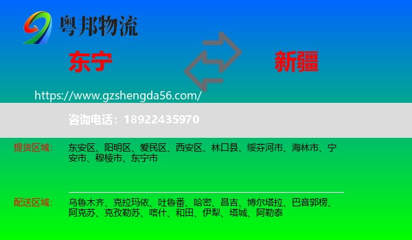 东宁市到新疆物流