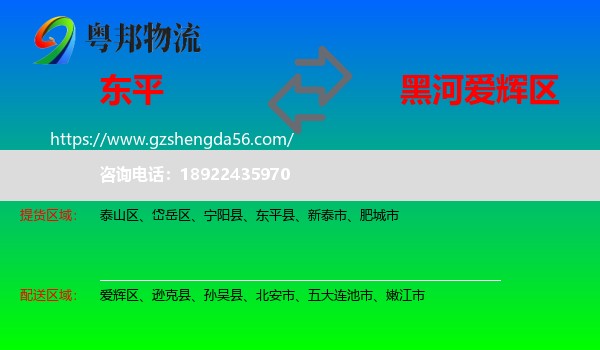 东平县到爱辉区物流专线