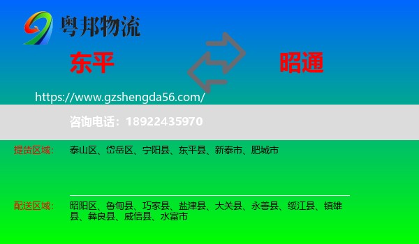 东平县到昭通物流