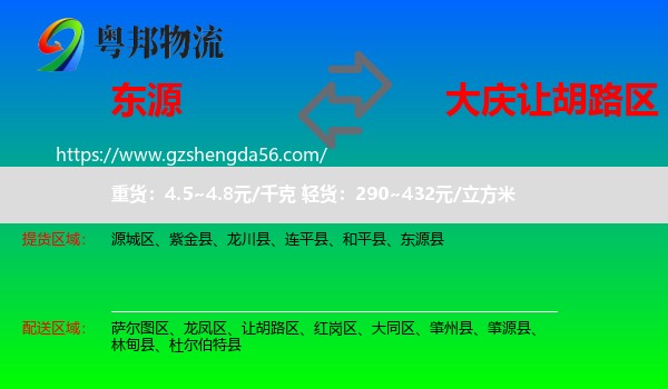 东源县到让胡路区物流专线