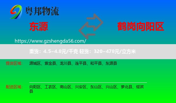 东源县到向阳区物流专线
